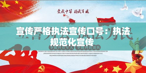 宣传严格执法宣传口号：执法规范化宣传 