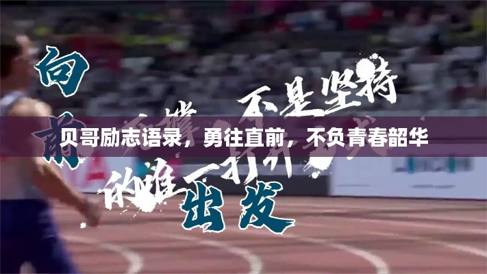贝哥励志语录，勇往直前，不负青春韶华