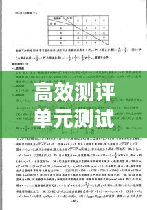 高效测评单元测试卷七下，揭秘卓越学习体验的打造秘诀