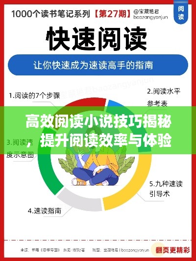 高效阅读小说技巧揭秘，提升阅读效率与体验！